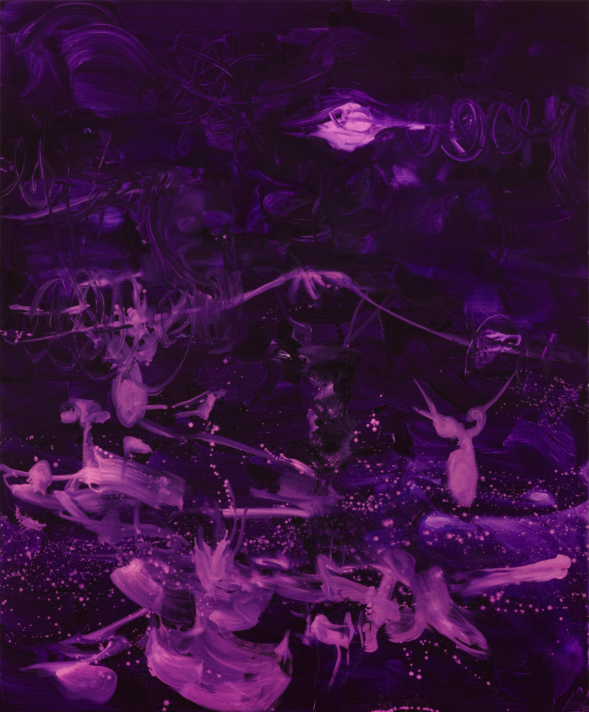 Rebekka Steiger, «dead wake», 2019, Tempera und Öl auf Leinwand, 300 x 250 cm © Rebekka Steiger und Galerie Urs Meile, Beijing-Luzern